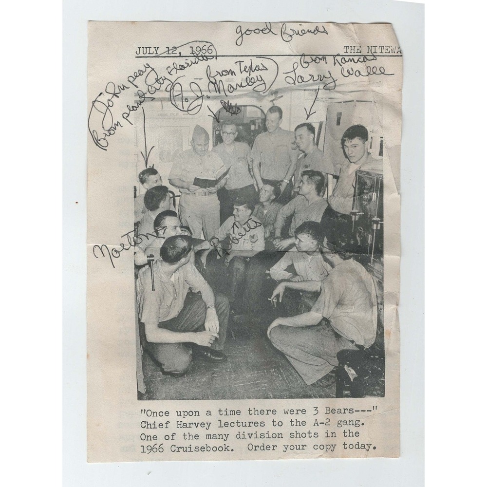 1966 USS Constellation CVA-64 Familygram + Ship Newspaper + Photo Vietnam Era - Picture 3 of 3